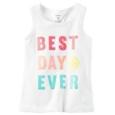 Imagem de Camiseta Regata Menina "Best Day Ever" Carter's 235g856
