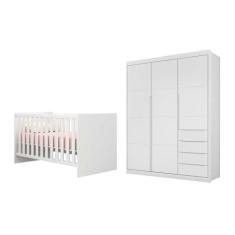 Imagem de Jogo De Quarto Com Guarda Roupa Diamante E Berço Mini Cama Americano D