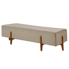 Imagem de Recamier Zurik Luxo Madeira Maciça Castellar Móbile Linho Bege