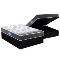 Imagem de Cama Box Baú Casal: Colchão Espuma Probel D23 Guarda Costas Super Resi