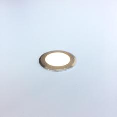 Imagem de Spot Redondo Led Para Solo Inox Ip67 1W 3000K Quente Ali64