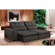 Imagem de Sofá Retrátil E Reclinável Orion 2,90m 05 Lugares Txr Cinza