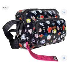 Imagem de Bolsa holográfica tranversal com chaveiro 