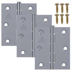 Imagem de Dobradiça Para Porta Portão Aço Zincado 3.1/2 Pol Kit 06 Un