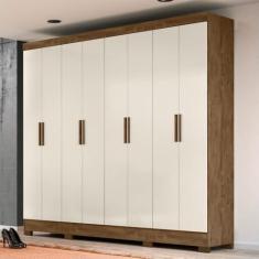 Imagem de Guarda Roupa 8 Portas Ward Castanho Wood Baunilha