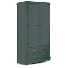 Imagem de Guarda Roupa Solteiro 2 Portas e 2 Gavetas Manchester 2054 Linz Móveis - Verde Musgo