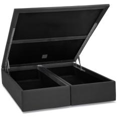 Imagem de Base de Cama Box Bau Light Camurca Cinza Casal 138 cm (larg) - 52665