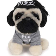 Imagem de GUND Doug The Pug Pizza Hat Pelúcia Animal Dog, 5"