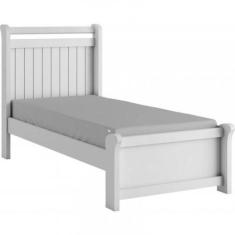 Imagem de Cama Solteiro Mdf Reforçada - Zara-Branco - Bianchi Móveis