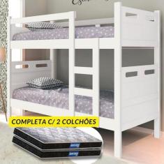 Imagem de Beliche Barreto Vira Duas Camas Solteiro com 2 Colchões Probel D20 - B