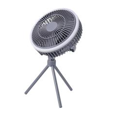 Imagem de Ventilador de acampamento ao ar livre com luz LED Ventilador de mesa silencioso para 110V