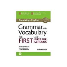 Imagem de Grammar and Vocabulary for First and First for Schools Book with Answers and Audio - Barbara Thomas - 9781107481060