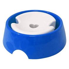 Imagem de Bebedouro Plástica Pop Pelos Longos N.3, 1,000ml Azul Furacão Pet para Cães