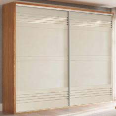Imagem de Guarda-roupa Casal 2 Portas 4 Gavetas 100% Mdf Freijo/off White Tw603b - Dalla Costa