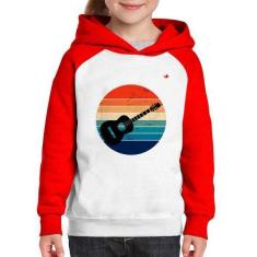 Imagem de Moletom Infantil Violão Vintage Sunset - Foca Na Moda