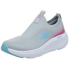 Imagem de Skechers Tênis feminino Go Run Elevate-Hot Streak, Cinza/rosa, 36