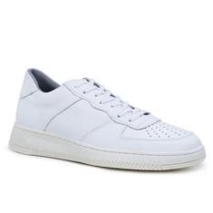 Imagem de Tênis Casual Malbork All White em Couro Branco Sola Borracha 1703-Masculino