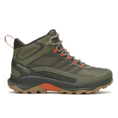 Imagem de Merrell Tênis masculino Speed Strike 2 Mid impermeável para caminhada, Oliva, 39