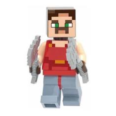 Imagem de Boneco Minifigure Blocos De Montar Hal Minecraft