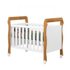 Imagem de Berço Mini Cama 3 em 1 Soninho 100% MDF Amadeirado - Tigus Baby