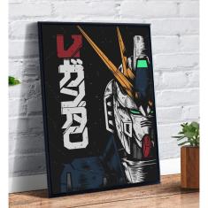 Imagem de Quadro decorativo Poster Retro Gundam Anime Robô Desenho