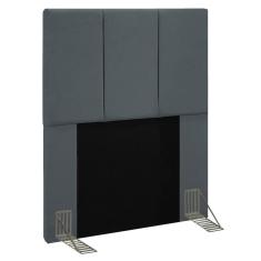 Imagem de Cabeceira Cama Box Solteiro 90Cm Pérola D10 Suede 