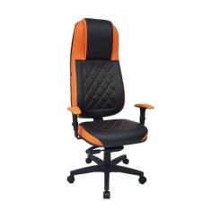 Imagem de Cadeira Gamer Para Home Office Linha Gamer Blenda Laranja - Design Off