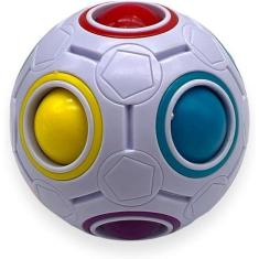 Imagem de Cubo Mágico Esfera Bola Fidget Toys Puzzle Rainbow Ball Moyu Quebra Cabeça Bola Arco Iris Mágico Anti Estresse