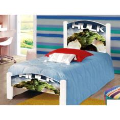 Imagem de Cama Solteiro Infantil Hulk Branco