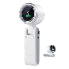 Imagem de Diveblues Ventilador turbo portátil portátil, vento de 5 marchas, operado por bateria, até 12 horas de trabalho, ventilador manual 3 em 1 com ventilador de resfriamento Air Turbo Tech para atividades