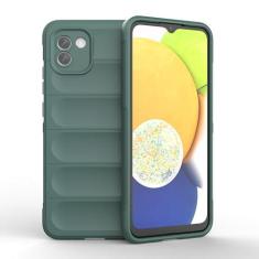 Imagem de Asuwish Capa de celular para Samsung Galaxy A03 com protetor de tela de vidro temperado e TPU macio fino à prova de choque capa protetora de silicone acessórios A 03 03A Ao3 mulheres homens móveis