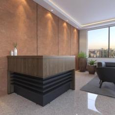 Imagem de Balcão de Atendimento para Escritório/Recepção em L - Elegante e Funci