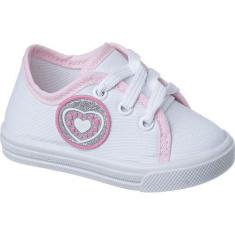 Imagem de Tenis Sapatinho de Sola  Bebe Com cadarço Coração - HB Moda Kids e Adu