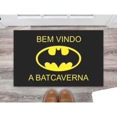 Imagem de Tapete Capacho Decorativo, Coleção Frases, Bem vindo a Batcaverna