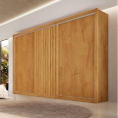 Imagem de Guarda Roupa Casal 3 Portas 6 Gavetas  Vitoria 100% Mdf Móveis Europa Sem Espelho Peroba Off