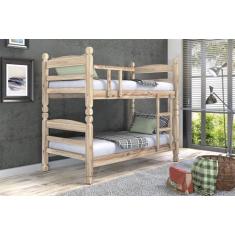 Imagem de Beliche Thor Madeira Maciça Sem Pintura - Mundo Das Beliches