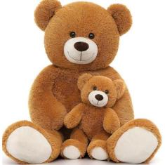 Imagem de Ursinho de pelúcia MoriSmos Giant Soft Brown 1m