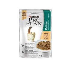 Imagem de Ração Úmida Proplan Para Gatos Kitten Sachê Sabor Frango 85G - 1 Unida