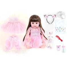Imagem de Boneca Bebe Sweetie Reborn (r) Coelhinha Silicone Doll- 48cm
