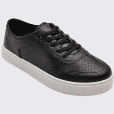 Imagem de Tenis Casual Feminino Básico Moleca 5712.325.15216 Preto-Feminino