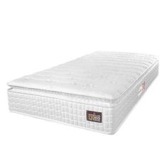 Imagem de Colchão Solteiro Espuma D33 Vangogh Pillow Top 88x188x29cm Branco Hellen Branco