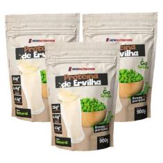 Imagem de Proteína Da Ervilha 900G 100% Vegetal New Nutrition Kit 3 Unidades