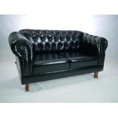 Imagem de Conjunto Sofá Chesterfield Capitonê Duque 1.80M  Clássico Sala Recepçã