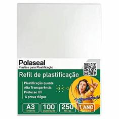 Imagem de Polaseal Plástico para Plastificação A3 303x426x0,10mm 100un