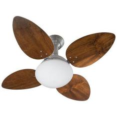 Imagem de Ventilador De Teto Jet Venti-Delta Prata 4Pás Imbuia 110 V