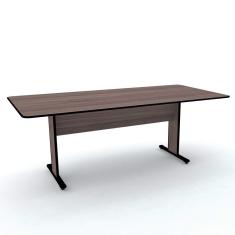Imagem de Mesa De Reunião Retangular Pandin Maxxi - Walnut/Preto