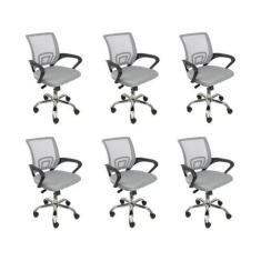Imagem de Cadeira De Escritório Begonia Tela Mesh Ergonômica Cinza - Oficial Web