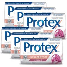 Imagem de Kit Sabonete em Barra Protex Nutri Protect Omega 3 85g com 6 unidades