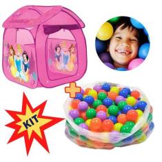 Imagem de Barraca Infantil Bolinhas Tenda Princesas Casinha Menina Kit - Maripla
