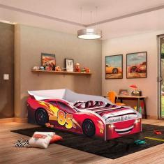 Imagem de Cama Montessoriana Infantil Carro Vermelho Bryan Shop Jm